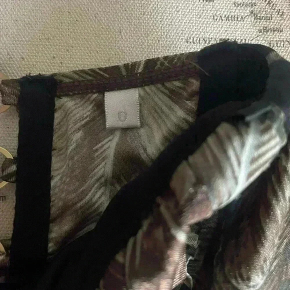 ZIMMERMAN Bandeau Laced tie closure with back wrap-tie closure Size 0 Leaf Print - Picture 4 of 7